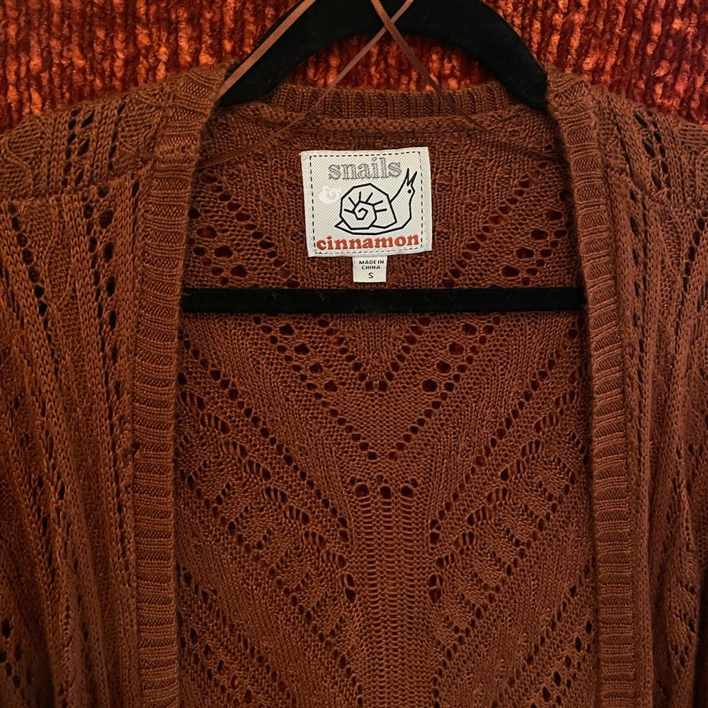 Snails Cinnamon Knit Duster